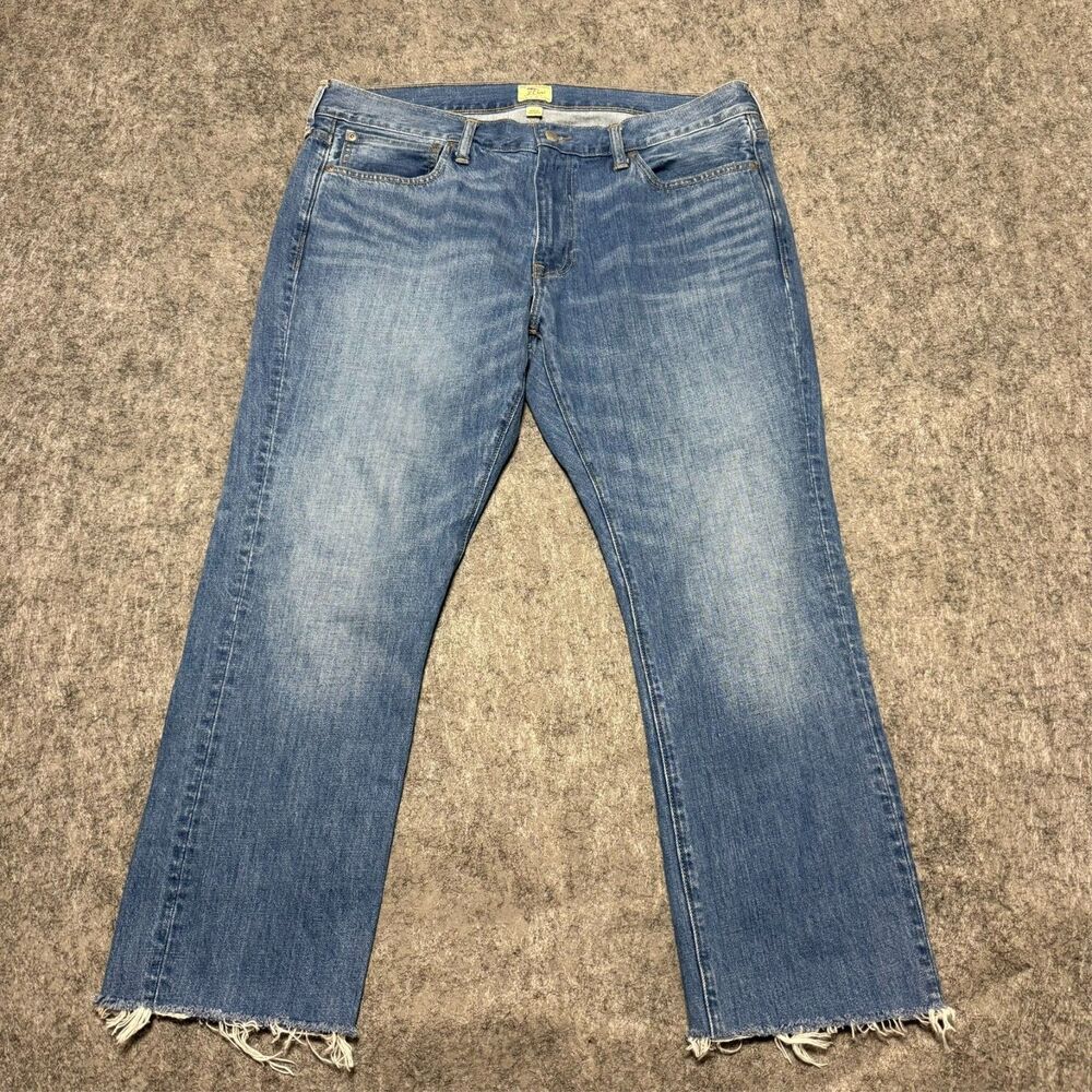 J Crew Every Stitch Considered 484 Slim Fit Jeans Mens 36x32 Dark Wash Denim